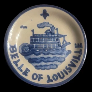 Vintage Belle of Louisville 4" piatto M.A.Hadley souvinir bigiotteria portagioie decorazione - Foto 1 di 4