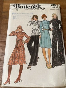 Vintage 1960s Butterick Sewing Pattern Women's DRESS 3997 Sz 12 Bust 34" UNCUT - Picture 1 of 4