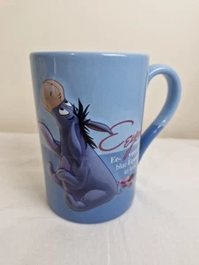 Taza grande de cerámica 3D Eeyore de Disney Store taza azul exclusiva de Winnie the Pooh. - Imagen 1 de 10