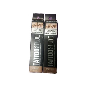 Maybelline Tattoo Studio Eyebrow BROW Gel- 255 SOFT Brown-W/ BOX DAMAGE NO BRUSH - Picture 1 of 1