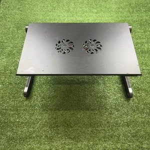 Adjustable Laptop Cooling Stand And Dual Cooling Fans Lap Desk - Picture 1 of 5