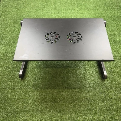 Adjustable Laptop Cooling Stand And Dual Cooling Fans Lap Desk - Image 1 of 4