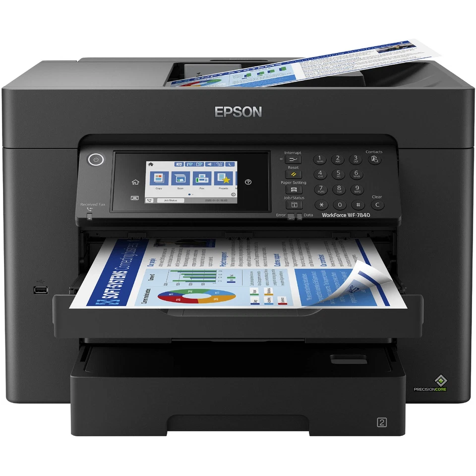 Inkjet Printer Epson Workforce Pro WF-7840 C11CH67201 Inkjet Printer - Print / - Image 1 of 1
