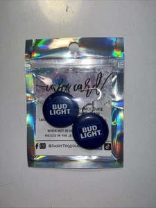 Bud Light Bottle Cap Earrings - Picture 1 of 1