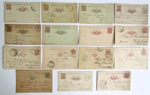 ITALY lot of 15 late 19th CENTURY ANTIQUE POSTCARDS - Picture 1 of 7