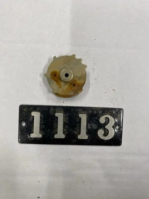 Caja de alarma contra incendios Gamewell vintage años 60 código a juego rueda y cartel Peerless 1113 Foto 1 de 2