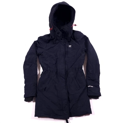Abercrombie Fitch Parka Coat Womens XS Woven Jacket Belt Hooded Insulated Winter - Image 1 of 4