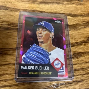 2022 Topps Chrome Platinum Anniversary Red Atomic Refractor /100 Walker Buehler - Picture 1 of 2