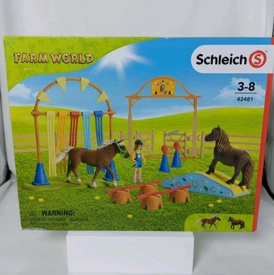 SCHLEICH FARM WORLD Pony Agility Training 42481 NEW IN SEALED BOX - Image 1 of 4