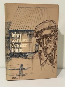 JOHN GARDNER / OCTOBER LIGHT / FIRST EDITION EARLY PRINT (7TH) 1976 / VG+ HCDJ - Bild 1 von 12