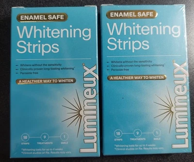 Lumineux Teeth Whitening Strips 36 Strips 18 Treatments (2 Box) Exp 11/2026 - Image 1 of 3