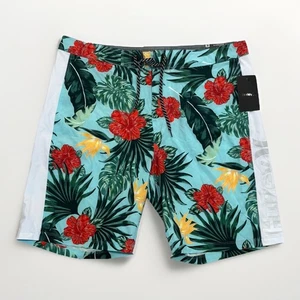 NEU Hurley SURF Badeshorts 9" Hibiskus Boardshorts Strand Blumen Herren Gr. 36 - Bild 1 von 7