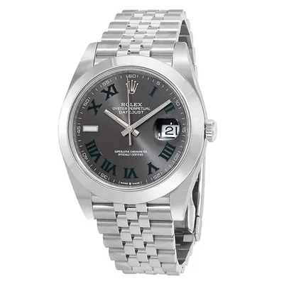 Rolex Datejust 41 esfera pizarra automático reloj jubileo para hombre 126300GYRJ Foto 1 de 3