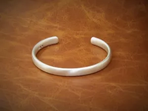 Men's "Matt Look" Solid 925 Silver, Men's Torque, Men's Bangle, Men's Bracelet, - Picture 1 of 11
