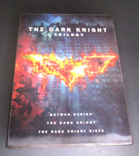 The Dark Knight Trilogy~(DVD 2012)~3-Disc DVD Set~Like NEW