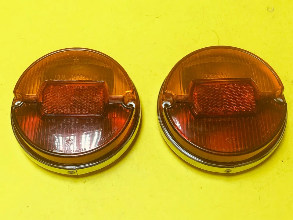 Fiat 850 Sedan 1ª Série 1100R Lancia 037 Estrelas Conjunto de Lentes Lanterna Traseira Genuína NOS - Imagem 1 de 4