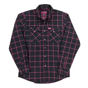Dixxon Flannel Co. Herren Gr. S The Hope Hemd Brustkrebs Perlen Druckknopf kariert - Bild 1 von 13