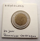 Netherlands 2 Euro Specimen 1957-2007 Tready Of Rome Unc Bimetallic With Coa Uu4