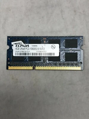 ELPIDA 4GB (1-Stick) EBJ41UF8BCS0-DJ-F PC3-10600 DDR3 1333 Laptop Memory SODIMM - Image 1 of 3