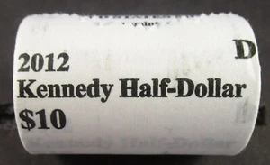 2012 D KENNEDY HALF DOLLAR ROLL - HEAD TAIL - Picture 1 of 10