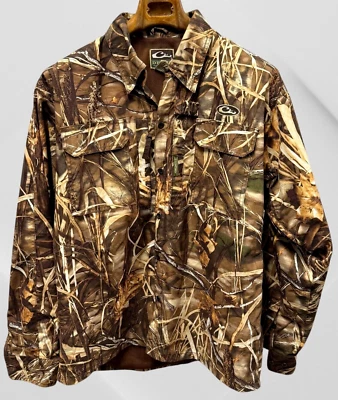 Drake Waterfowl systems Hunting Advantage Max- 4-HD Camo Shirt Jacket Size L - Image 1 of 4