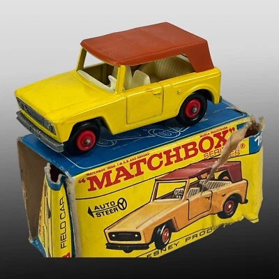 Vintage Lesney 1969 Matchbox Series No. 18 Superfast Yellow Field Car - Image 1 of 4