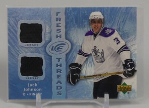 Jack Johnson - 2007-08 Upper Deck Ice #FT-JJ - Fresh Threads Dual Jersey