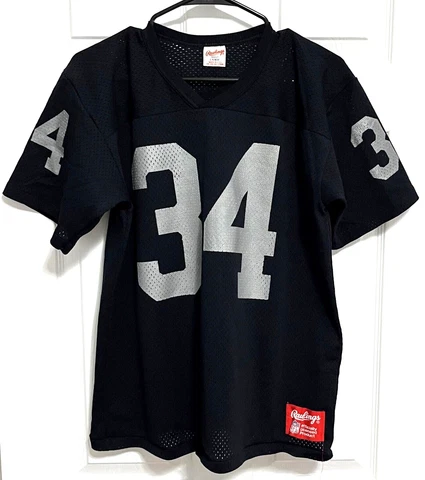 BO JACKSON 34 Oakland Raiders Adult Vintage Black NFL Football Jersey L Rawlings Cover