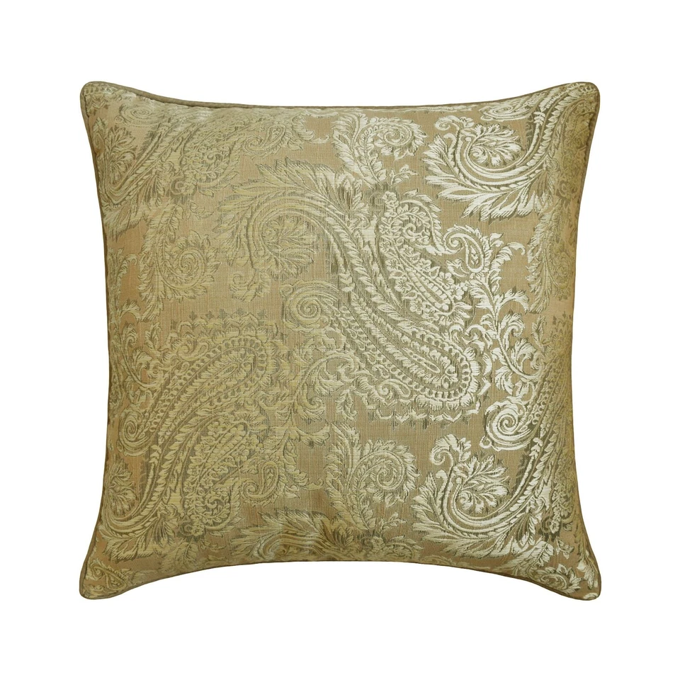 Funda de almohada marrón jacquard cachemir 16"x16" - marrón cachemir herido Foto 1 de 3