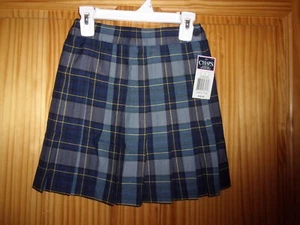 CHAPS - GIRLS - SKIRT - MEDIUM BLUE PLAID - SIZE 6X - RETAILS 30.00(RD-23-185) - Picture 1 of 4