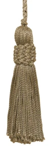 Sandstone Light Beige / 3" Chainette Tassels / Color:A10 [Set of 10] - Picture 1 of 1