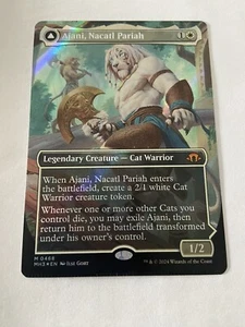 MTG CRIMPED Textured Foil Ajani, Nacatl Pariah Modern Horizons 3 0468 - Picture 1 of 4