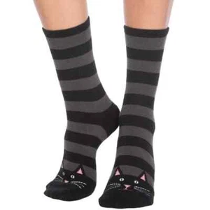 Zapatilla antideslizante a rayas para mujer gato talla 9-11 pies tráfico moda - Imagen 1 de 2