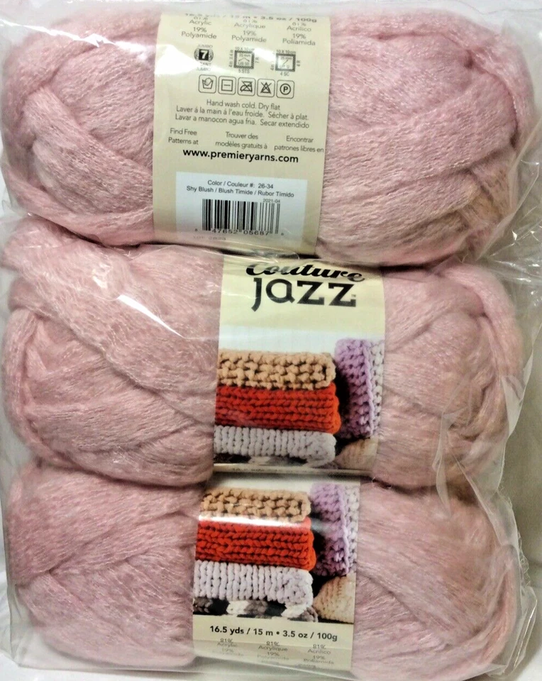Premier Yarn Couture Jazz 3 Pack “Shy Blush” - Image 1 of 1