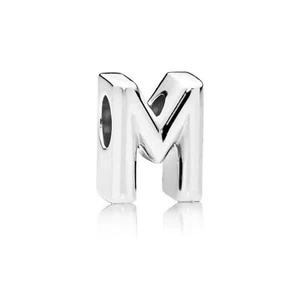 PANDORA Lettera M - Ciondolo in argento sterling 925 - Foto 1 di 1