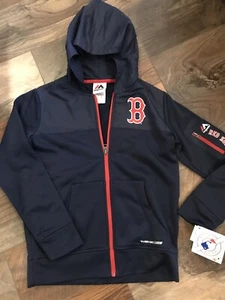 MLB Boston red Sox Majestic kids hoodie-vest (youth small 8y) therma base - Picture 1 of 7