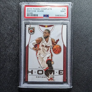 2015 Panini Complete "Home" Uniformity #36 Dwyane Wade PSA 9 NM Miami Heat HOF - Picture 1 of 2