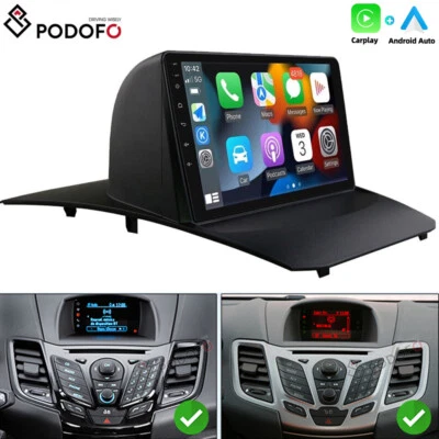 Para 2009-2014 Ford Fiesta Android 15 Carplay carro rádio estéreo GPS navegação BT 2+32GB - Imagem 1 de 4