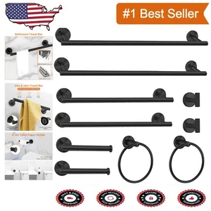 Versatile 10 Piece Bathroom Hardware Set: Elegant Essentials for Every Bathroom - Picture 1 of 9