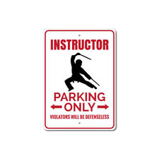 Instructor Parking Sign, Instructor, Instructor Decor Aluminum Metal Sign