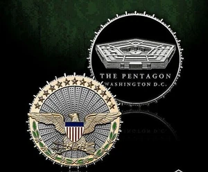 OFFICE OF THE SECRETARY OF DEFENSE THE PENTAGON 1.75" 3D CHALLENGE COIN - Picture 1 of 1