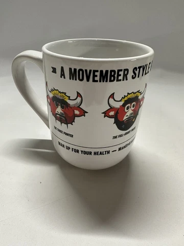 Chicago Bulls NBA Basketball Benny The Bull Movember Mustache SGA Mug Cup Nice Cover