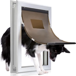 Aluminum Pet Door, Durable Dog Door for Dog and Pets, Doggie Door with Automatic - Picture 1 of 7