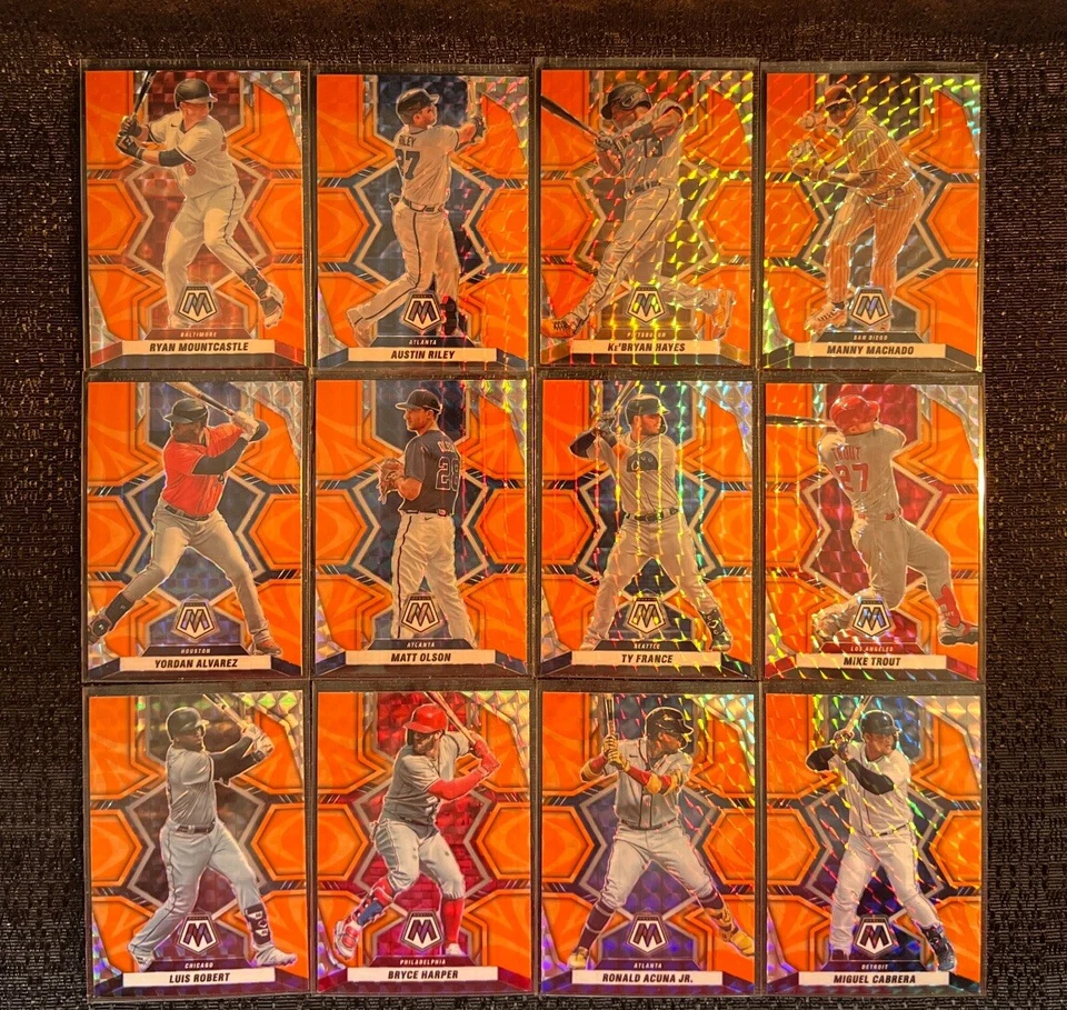 2022 Mosaic REACTIVE ORANGE Complete Your Set You Pick Baseball Card #1-200 - Image 1 of 1
