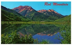 Vintage Unposted Postcard Red Mountain Durango - Silverton Colorado - Picture 1 of 2