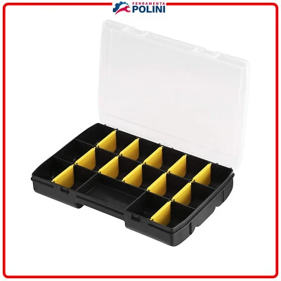 STANLEY STST81680-1 PORTAMINUTERIE 17 scomparti  27,2X18,9X4,6 organizer viti - Immagine 1 di 4