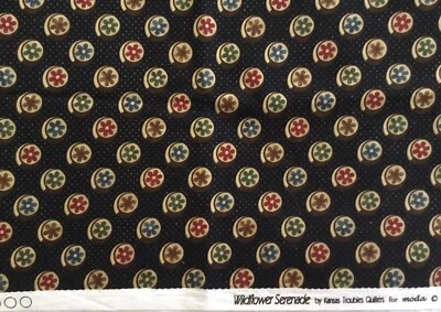 MODA Wildflower Serenade Fabric # 9243 by Kansas Troubles Quilters HALF YARD - Image 1 of 3