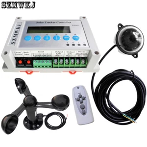 Complete Electric Dual Axis Solar Panel Tracking Tracker Controller +Wind Sensor - Picture 1 of 19