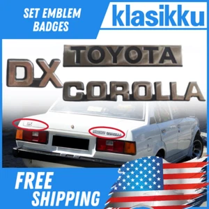 Juego de insignias emblema tapa maletero corolla dx sedán apto para Toyota COROLLA KE70 - Imagen 1 de 6