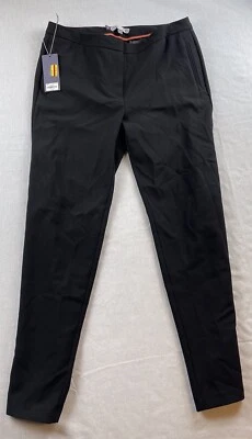 Jennifer Lopez Dress Pants Women's Size 6 Average Black Tie Stretch Flat Front - Image 1 of 4